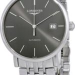 longines herrklocka l4.910.4.72.6 elegant grå/stål ø39 mm