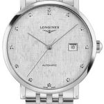 longines herrklocka l4.911.4.77.6 elegant silverfärgad/stål ø41 mm