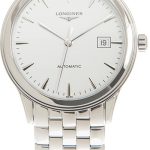 longines herrklocka l4.984.4.12.6 flagship vit/stål ø40 mm