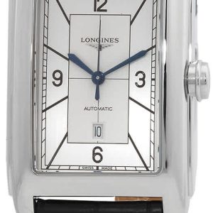 Longines Herrklocka L5.757.4.73.0 Dolcevita Silverfärgad/Läder