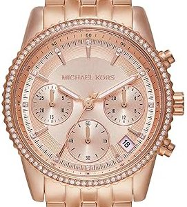 Michael Kors Damklocka MK7531 Ritz Roséguldstonad/Roséguldstonat