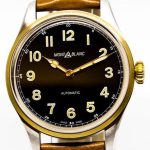 montblanc 1858 herrklocka 117833 svart/läder ø40 mm