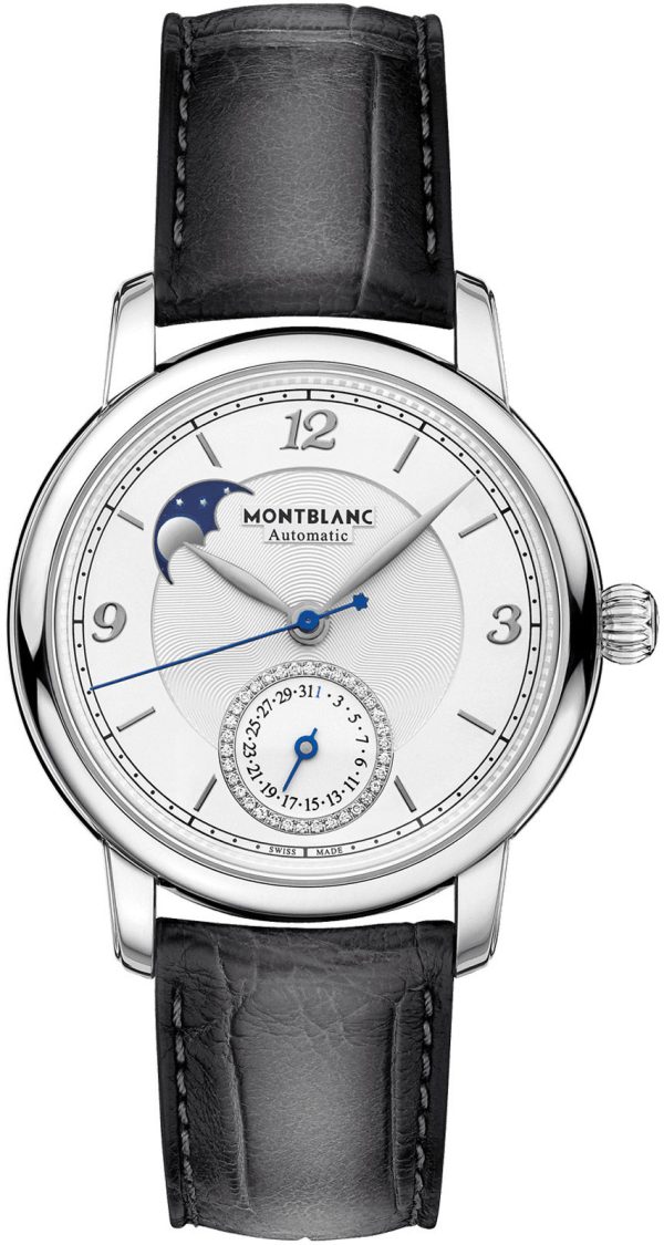 montblanc damklocka 119959 star silverfärgad/läder ø36 mm