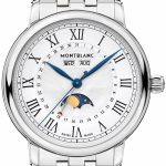 montblanc herrklocka 128677 star legacy vit/stål ø42 mm