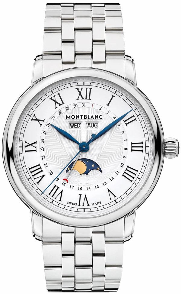 montblanc herrklocka 128677 star legacy vit/stål ø42 mm