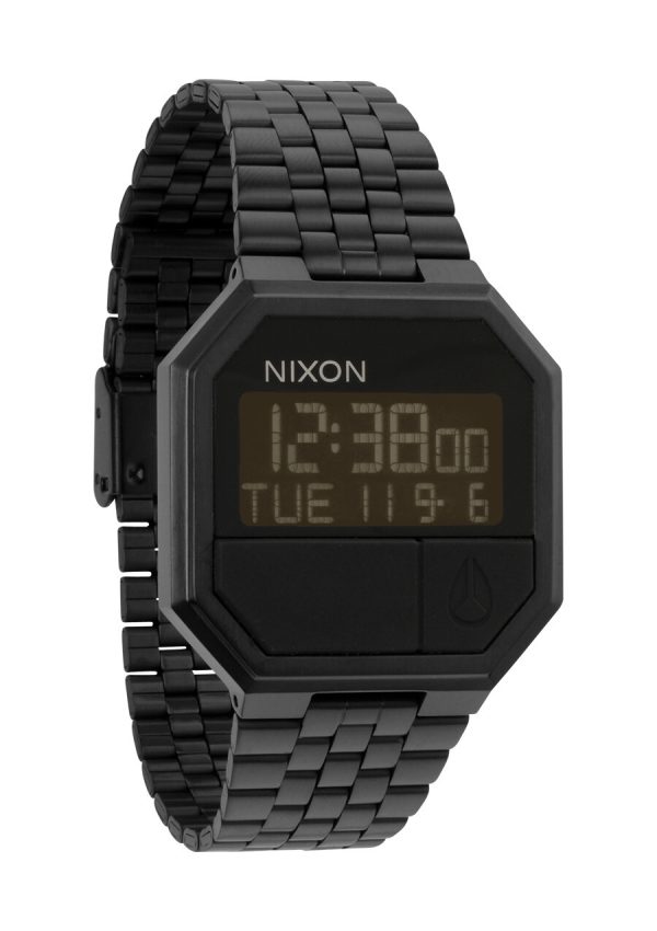 nixon a158001-00 the re-run svart/stål