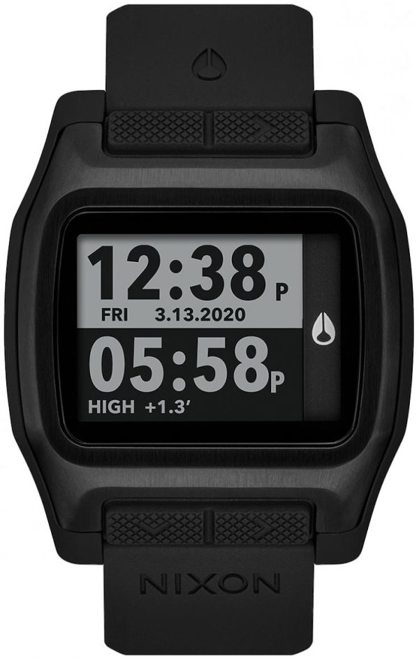 nixon herrklocka a1308-001-00 the high tide lcd/gummi