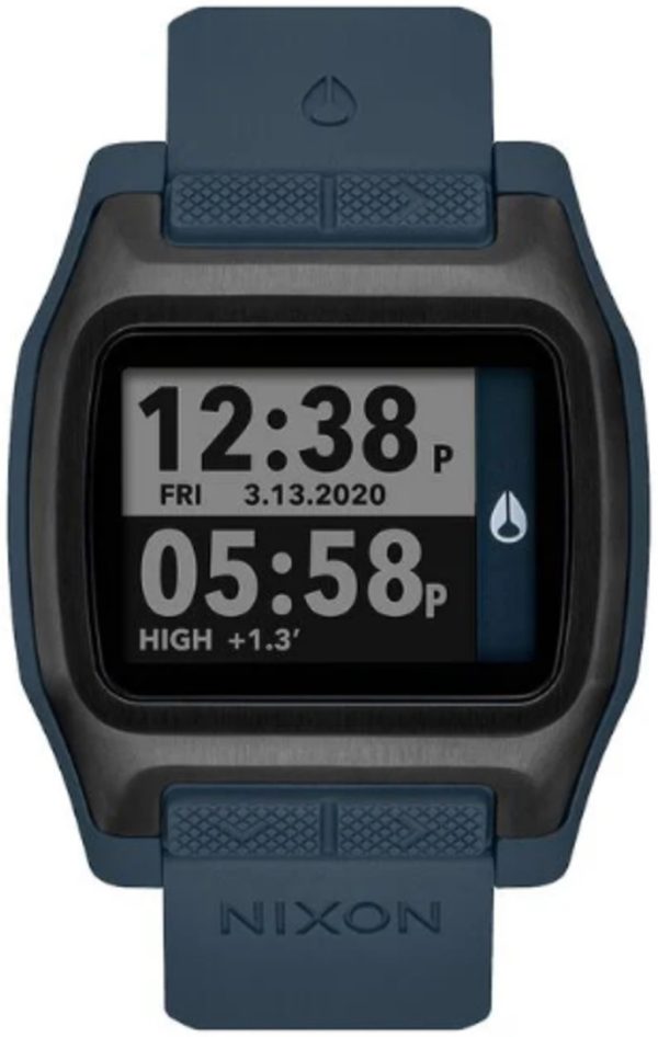 nixon herrklocka a1308-2889-00 the high tide lcd/gummi