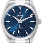 omega 220.10.38.20.03.001 seamaster aqua terra 150m blå/stål ø38 mm
