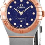 omega damklocka 131.20.25.60.53.002 constellation quartz 25mm blå/18