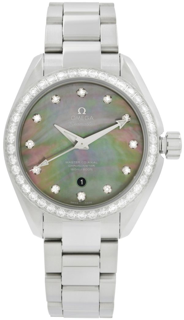 omega damklocka 220.15.34.20.57.001 seamaster aqua terra 150m