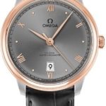 omega herrklocka 434.23.40.20.06.001 de ville prestige grå/läder