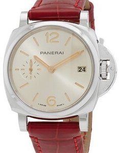 Panerai PAM01248 Luminor Rosa/Läder Ø38 mm