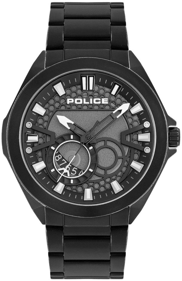 police herrklocka pewjh2110301 grå/stål ø48 mm