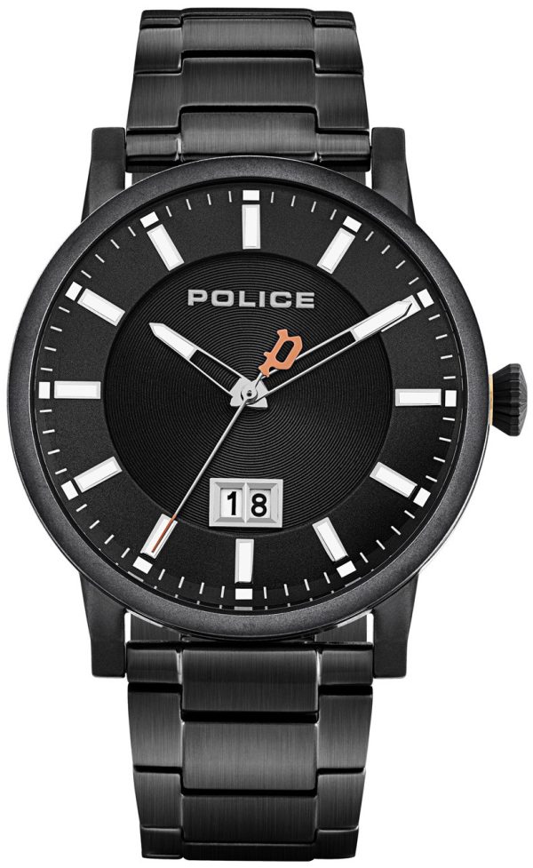 police herrklocka pl15404jsb.02m svart/stål ø42 mm