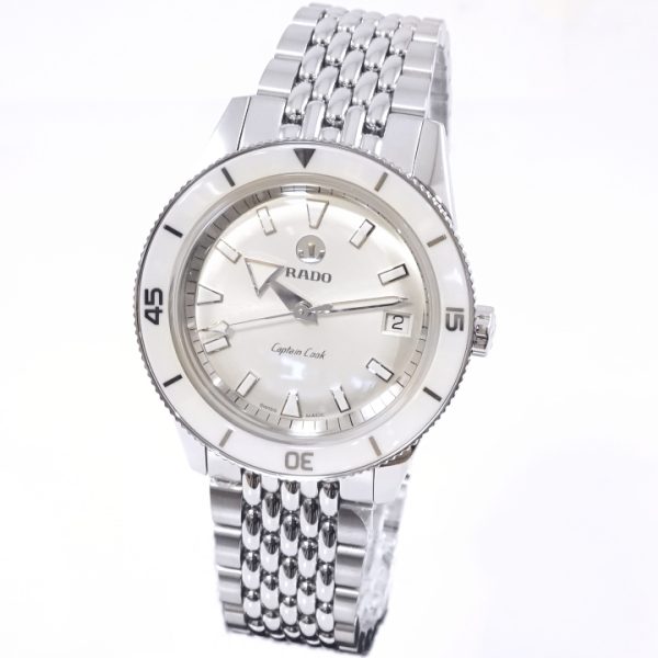 rado damklocka r32500013 captain cook silverfärgad/stål ø37 mm