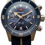 rado herrklocka r32146208 captain cook blå/läder ø43 mm