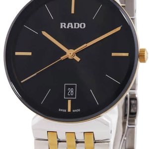 Rado R48912153 Florence Svart/Gulguldtonat stål Ø38 mm