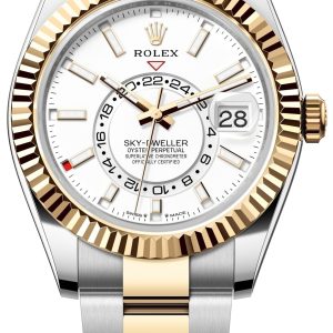 Rolex Herrklocka 336933-0005 Sky-Dweller Vit/Stål Ø42 mm