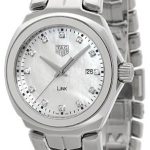 tag heuer damklocka wbc1312.ba0600 link damklockor vit/stål ø32 mm