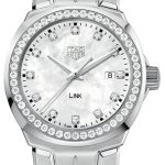 tag heuer damklocka wbc1316.ba0600 link damklockor vit/stål ø32 mm