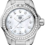 tag heuer damklocka wbp1417.ba0622 aquaracer professional vit/stål