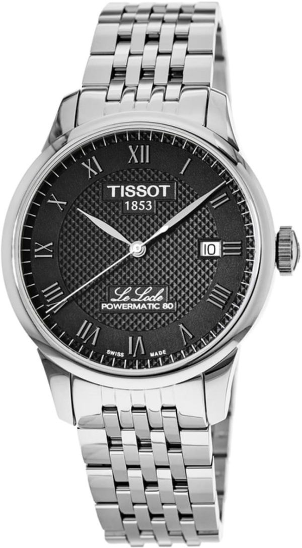 tissot herrklocka t006.407.11.053.00 le locle svart/stål ø39.3 mm