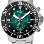 tissot herrklocka t120.417.11.091.01 seastar grön/stål ø45.5 mm