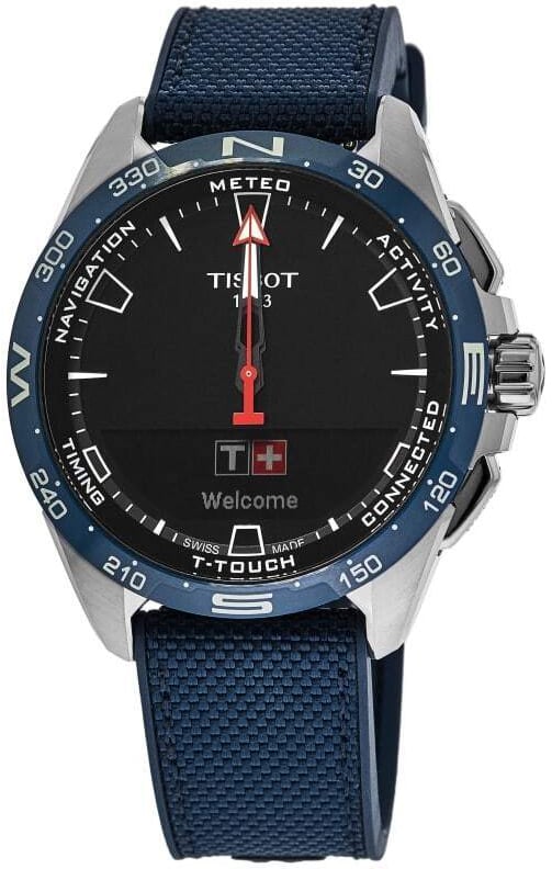 tissot herrklocka t121.420.47.051.06 t-touch svart/gummi ø47.5 mm