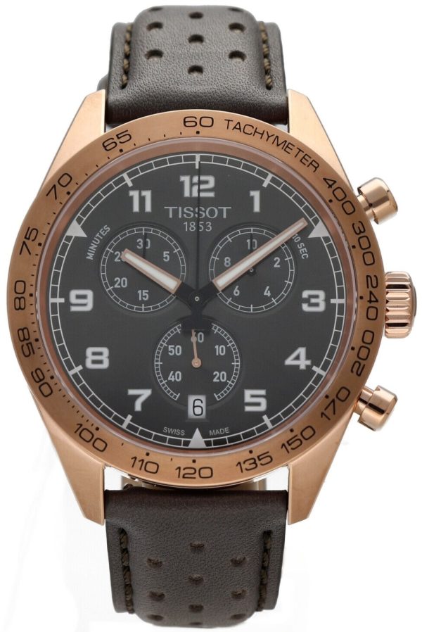 tissot herrklocka t131.617.36.082.00 prs 516 svart/läder ø45 mm