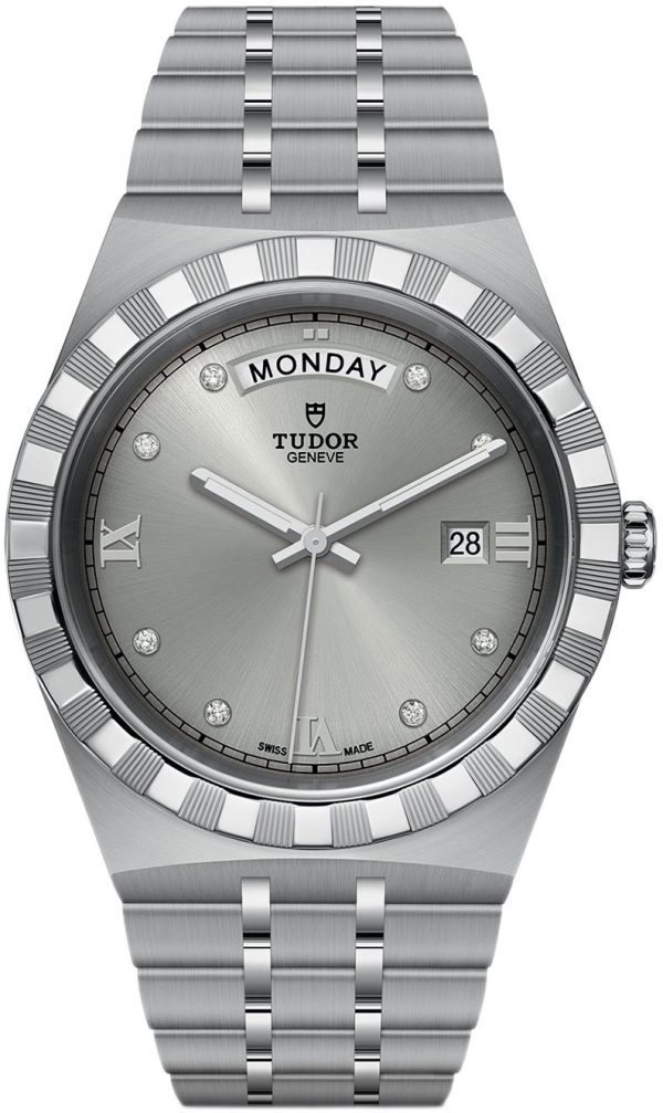 tudor herrklocka m28600-0002 royal silverfärgad/stål ø41 mm