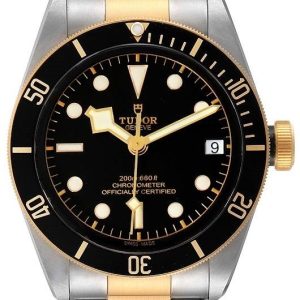 Tudor Herrklocka M79733N-0008 Heritage Svart/Gulguldtonat stål Ø41