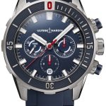 ulysse nardin herrklocka 1503-170-3-93 diver blå/titan ø44 mm