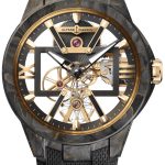 ulysse nardin herrklocka 3715-260-3-carb blast skelettskuren/gummi