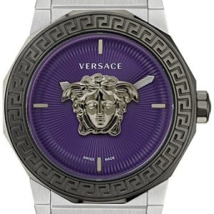 Versace Damklocka VE7B00523 Medusa Lila/Stål Ø38 mm