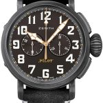 zenith herrklocka 11.2432.4069-21.c900 pilot grå/gummi ø40 mm