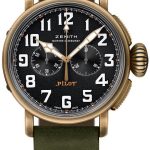 zenith herrklocka 29.2430.4069-21.c800 pilot svart/läder ø45 mm