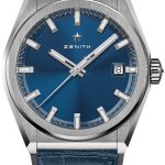 zenith herrklocka 95.9000.670-51.r584 defy classic blå/gummi ø41 mm
