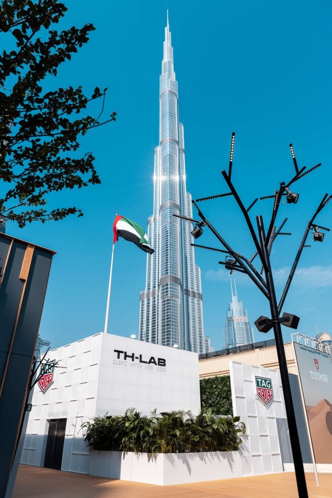 tag heuer dubai watch week booth burj al khalifa
