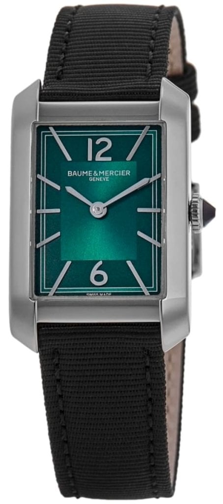 Baume & Mercier Damklocka M0A10630 Hampton Grön/Läder