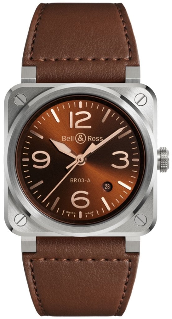 Bell & Ross Herrklocka BR03A-GH-ST/SCA BR 03 Golden Heritage