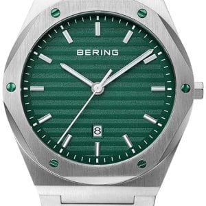 Bering Herrklocka 19742-708 Classic Grön/Stål Ø42 mm