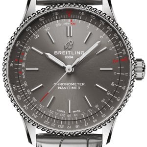 Breitling Herrklocka A17327381B1P1 Navitimer Automatic 36 Grå/Läder