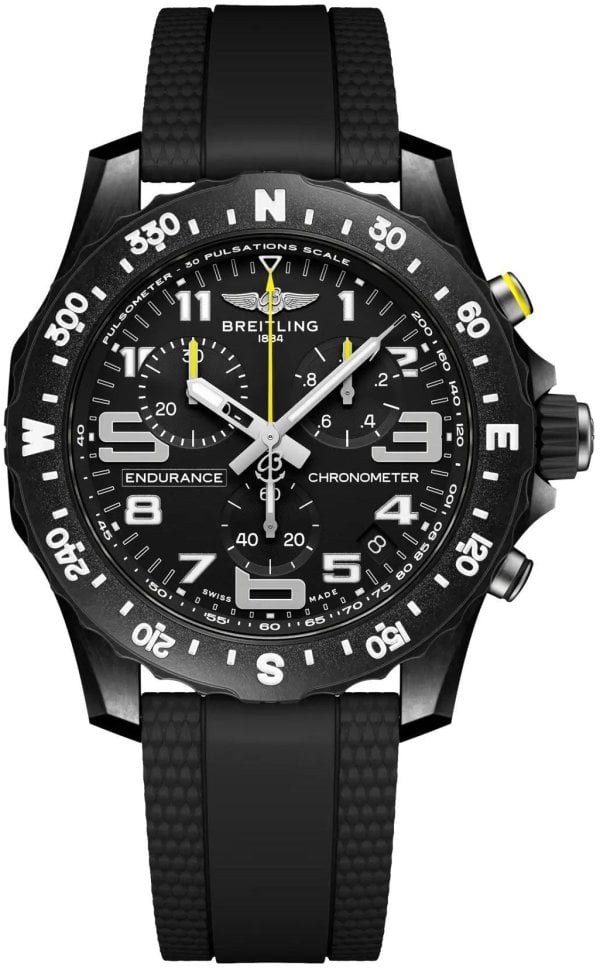 Breitling Herrklocka X82310E51B1S2 Professional Endurance Svart/Gummi