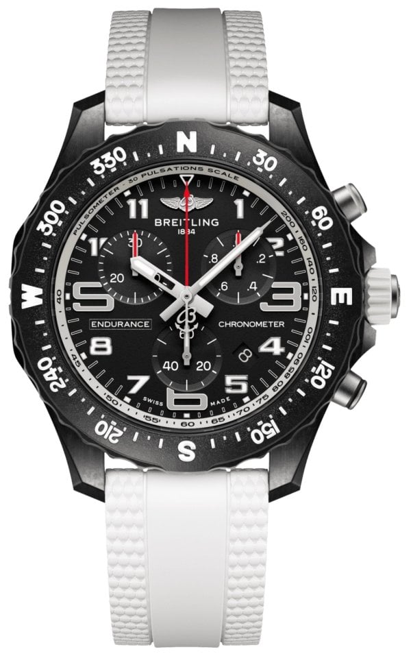 Breitling Herrklocka X83310A71B1S1 Professional Endurance Svart/Gummi