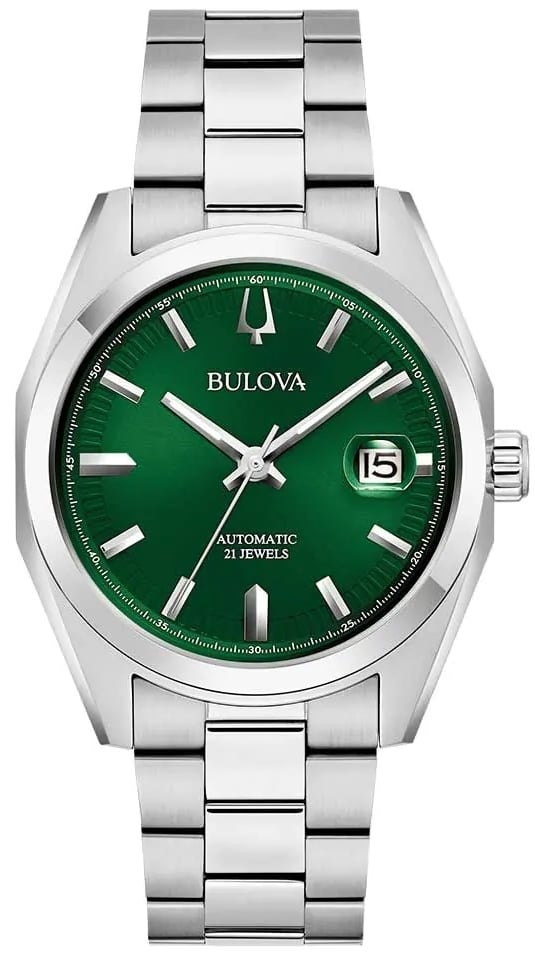 Bulova Herrklocka 96B429 Surveyor Grön/Stål Ø39 mm