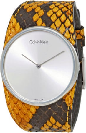 Calvin Klein CK Damklocka K5V231Z6 Spellbound Silverfärgad/Läder