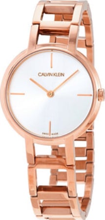 Calvin Klein CK Damklocka K8N23646 Silverfärgad/Roséguldstonat