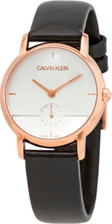 Calvin Klein CK Damklocka K9H2Y6C6 Established Silverfärgad/Läder