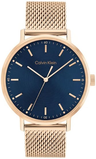 Calvin Klein CK Herrklocka 25200314 Modern Blå/Roséguldstonat stål